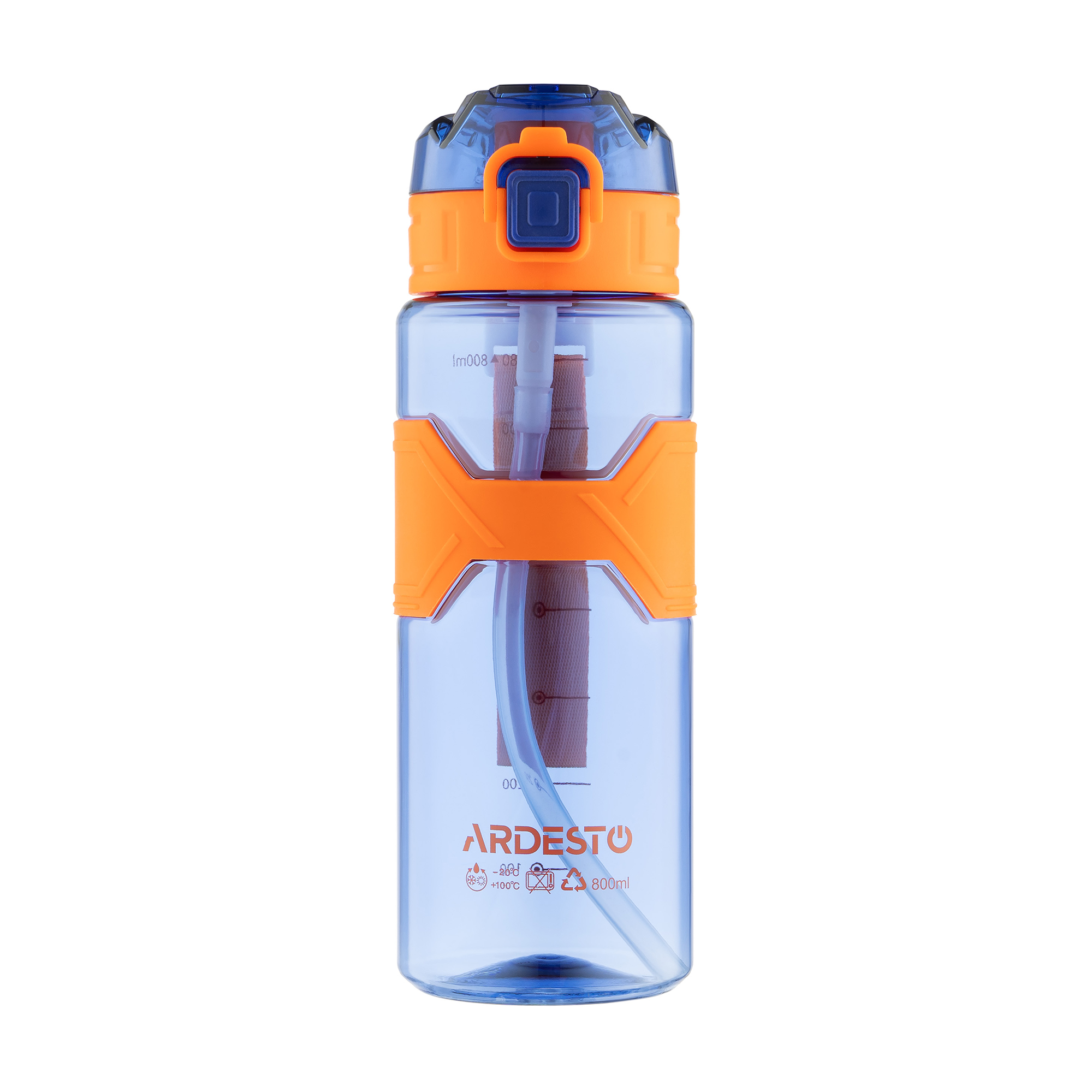 Пляшка для води Ardesto Fitness синя, 800 мл (AR2280ED)